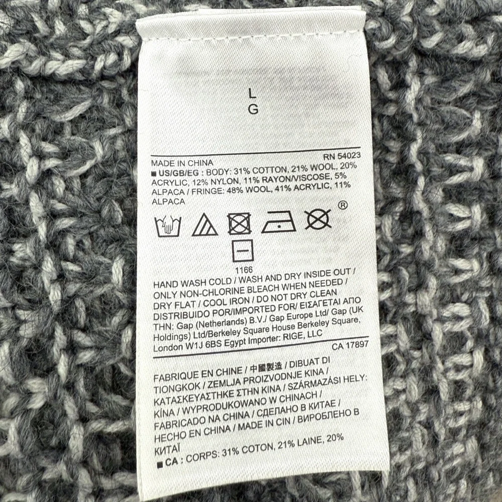 BANANA REPUBLIC Fringe Cardigan R. $168 - Picture 4 of 11